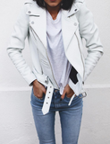 Current Elliott denim biker jacket Size 8UK