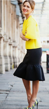 Prada midnight blue skirt Size 8UK