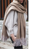 Hermès cashmere shawl/blanket