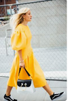 Pringle yellow satin dress Size 10UK