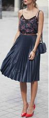 Prada navy cotton skirt Size 6UK