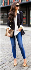 Yves St. Laurent navy jacket Size 8UK