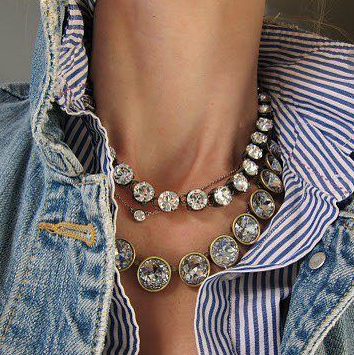J.Crew crystal necklace