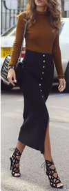 Prada midnight blue wool skirt Size 8UK