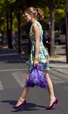 Purple manolo top blahnik shoes