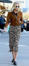 Ruffo suede bomber jacket Size 8UK