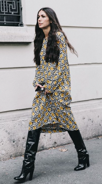 Christian louboutin top floral boots