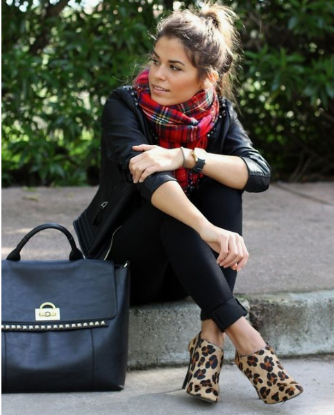 Leopard print shoes and bag sales