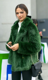 Tod's green leather belt