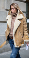 Prada camel shearling coat Size 10UK
