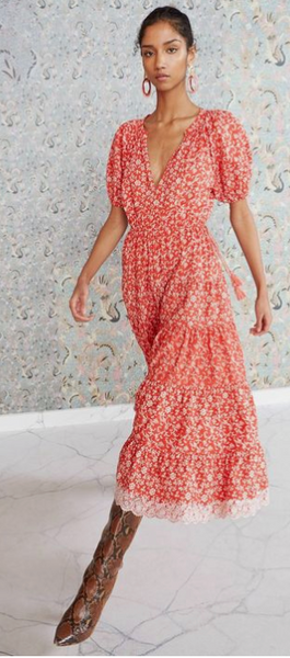 Gucci floral silk dress Size 8UK